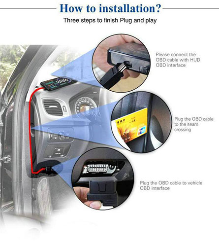 ࡨѴ HUD (Head-Up Display) OBD2