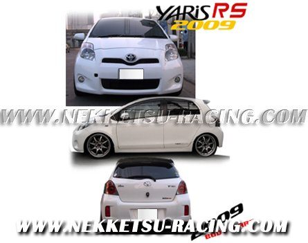 ชุดแต่งรถ สเกิร์ตรอบคัน Yaris 08-12 ทรง K-Break