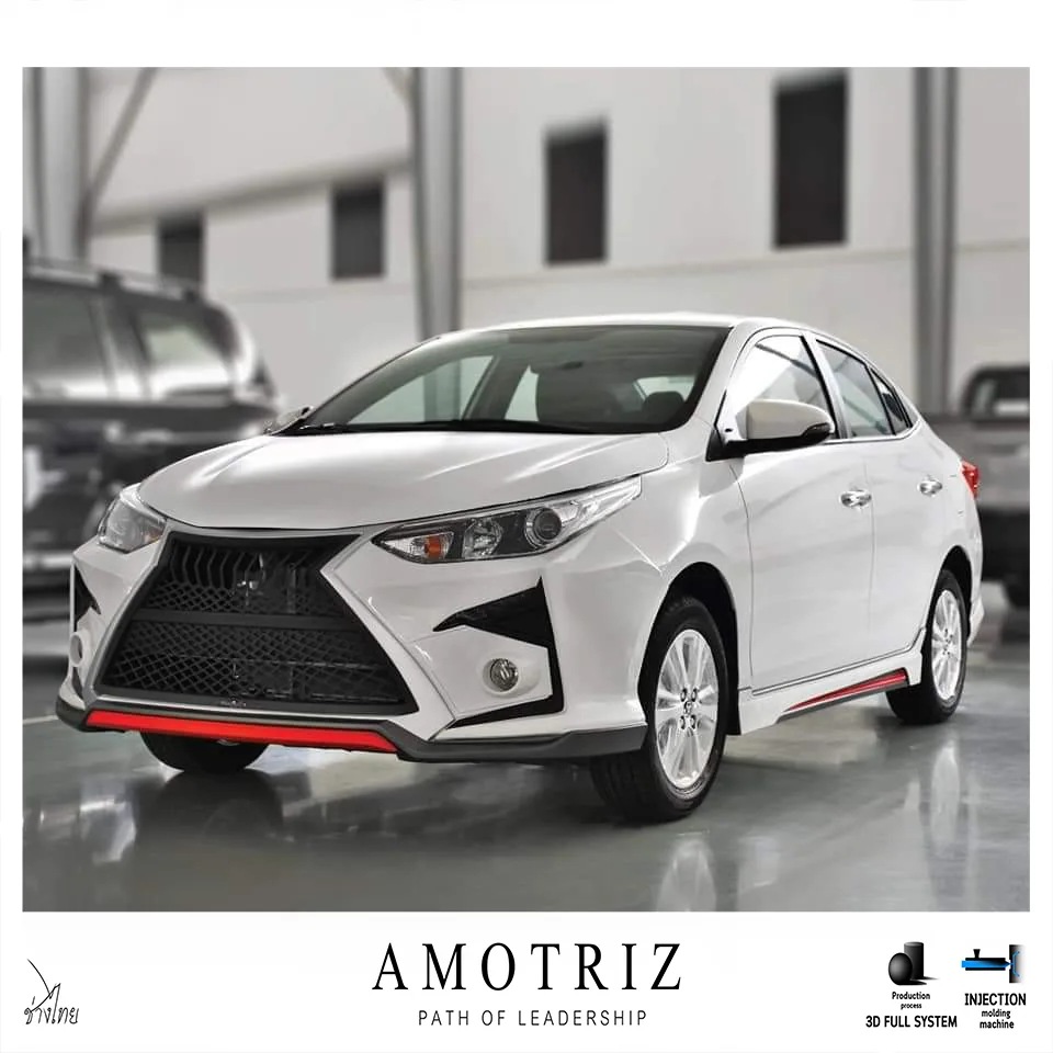 ชุดแต่ง Toyota Yaris 5 ประตู / Yaris ATIV 4 ประตู AMT แบบเปลี่ยนกันชนหน้า