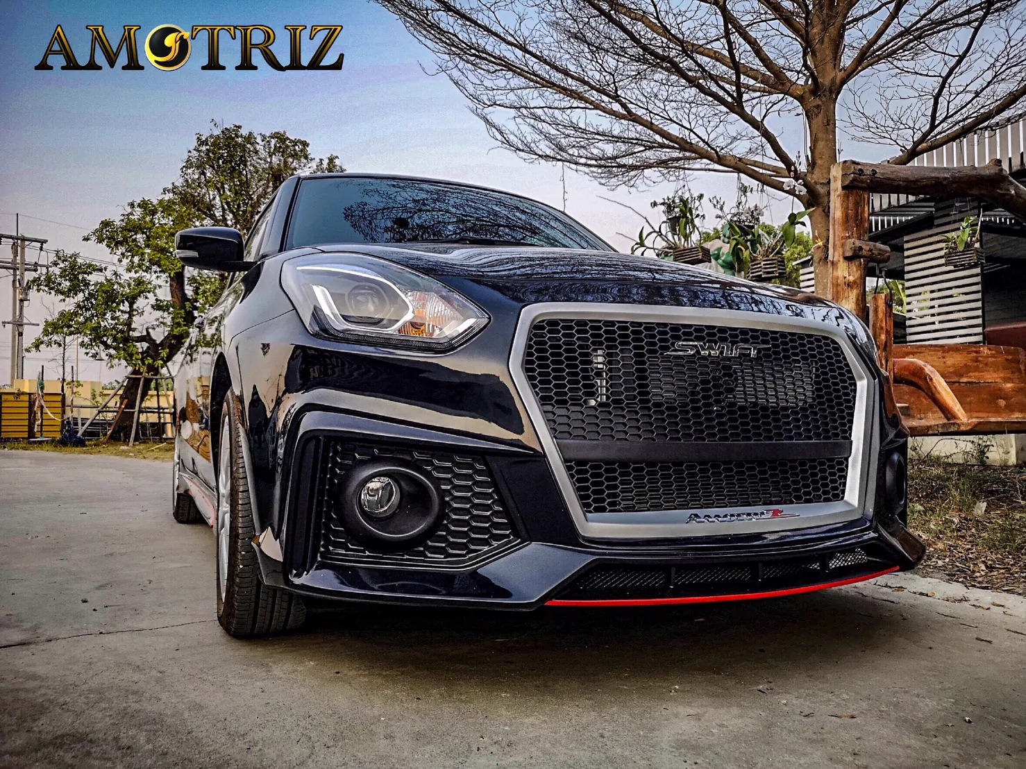 ชุดแต่ง Suzuki Swift รุ่นในภาพ R8 AmotriZ AMT