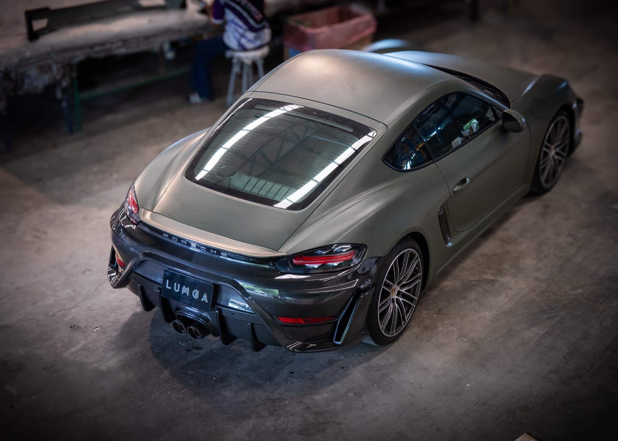 ชุดแต่ง Porsche 718 Cayman Lumga AMT กันชนหน้าและกันชนหลัง