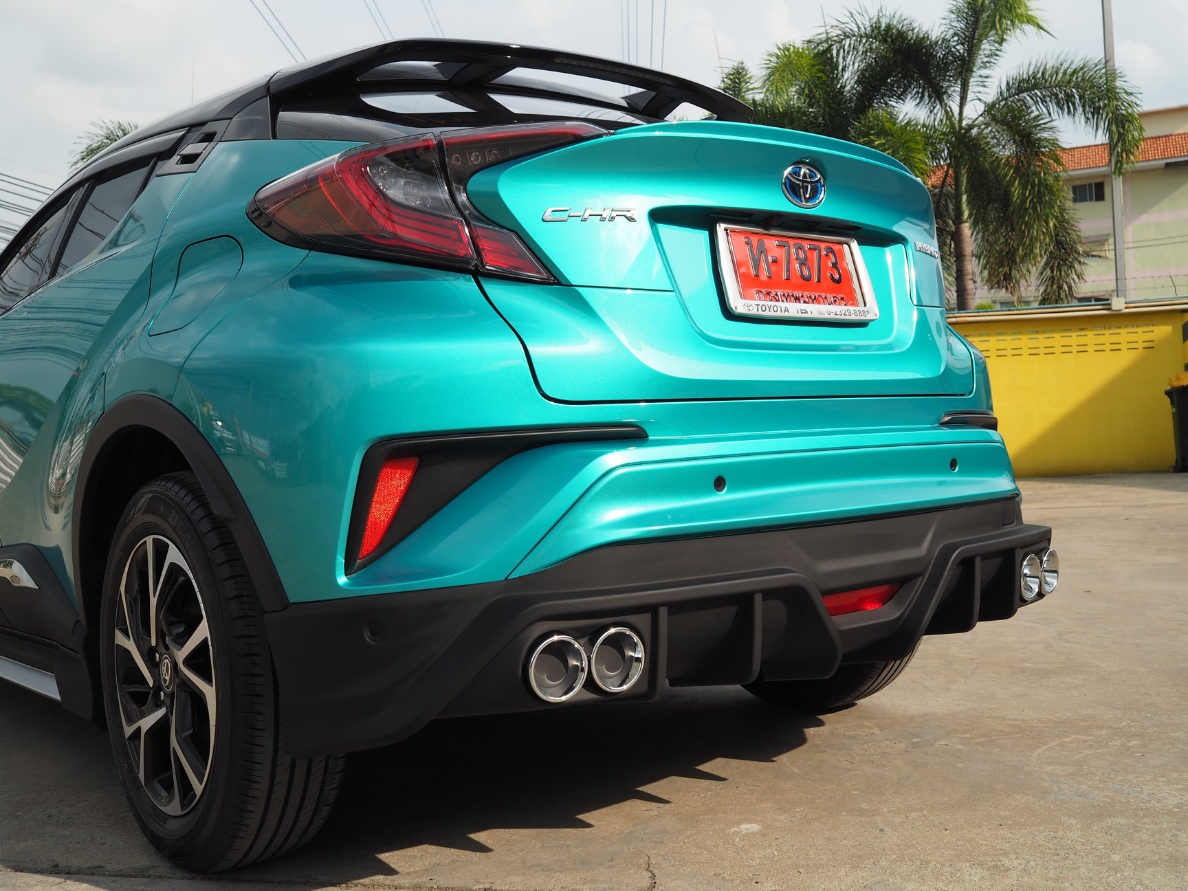 ชุดแต่งสเกิร์ตรอบคัน สปอยเลอร์รถ Toyota CHR 2018 ทรง TiThum พลาสติก — ภาพสินค้าและรายละเอียดชุดแต่ง