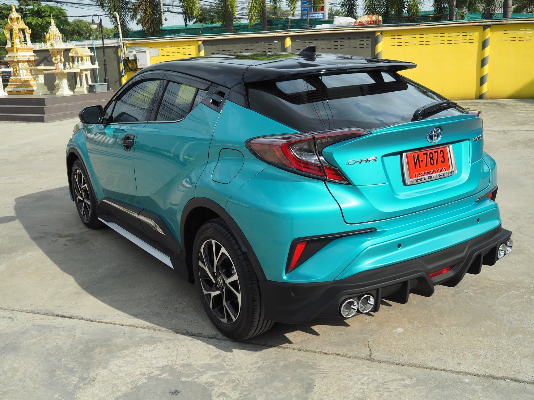 ชุดแต่งสเกิร์ตรอบคัน สปอยเลอร์รถ Toyota CHR 2018 ทรง TiThum พลาสติก — ภาพสินค้าและรายละเอียดชุดแต่ง