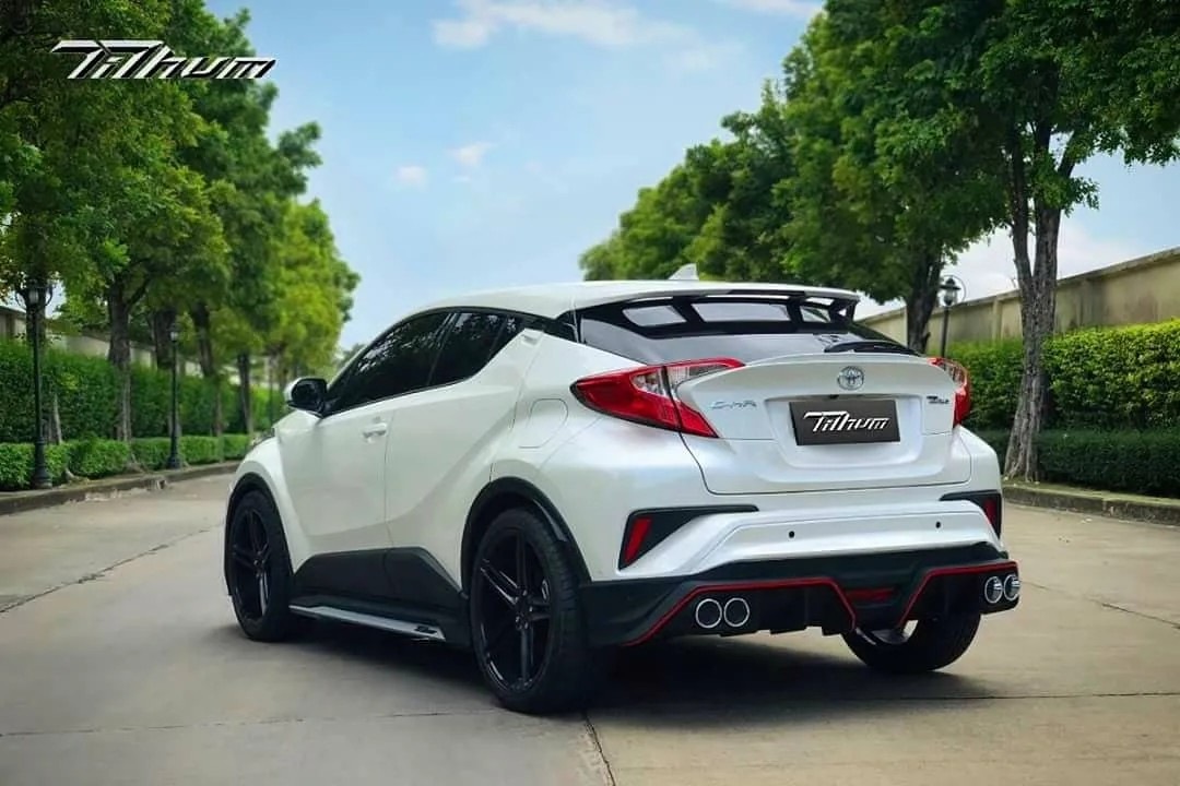 ชุดแต่งสเกิร์ตรอบคัน สปอยเลอร์รถ Toyota CHR 2018 ทรง TiThum พลาสติก — ภาพสินค้าและรายละเอียดชุดแต่ง