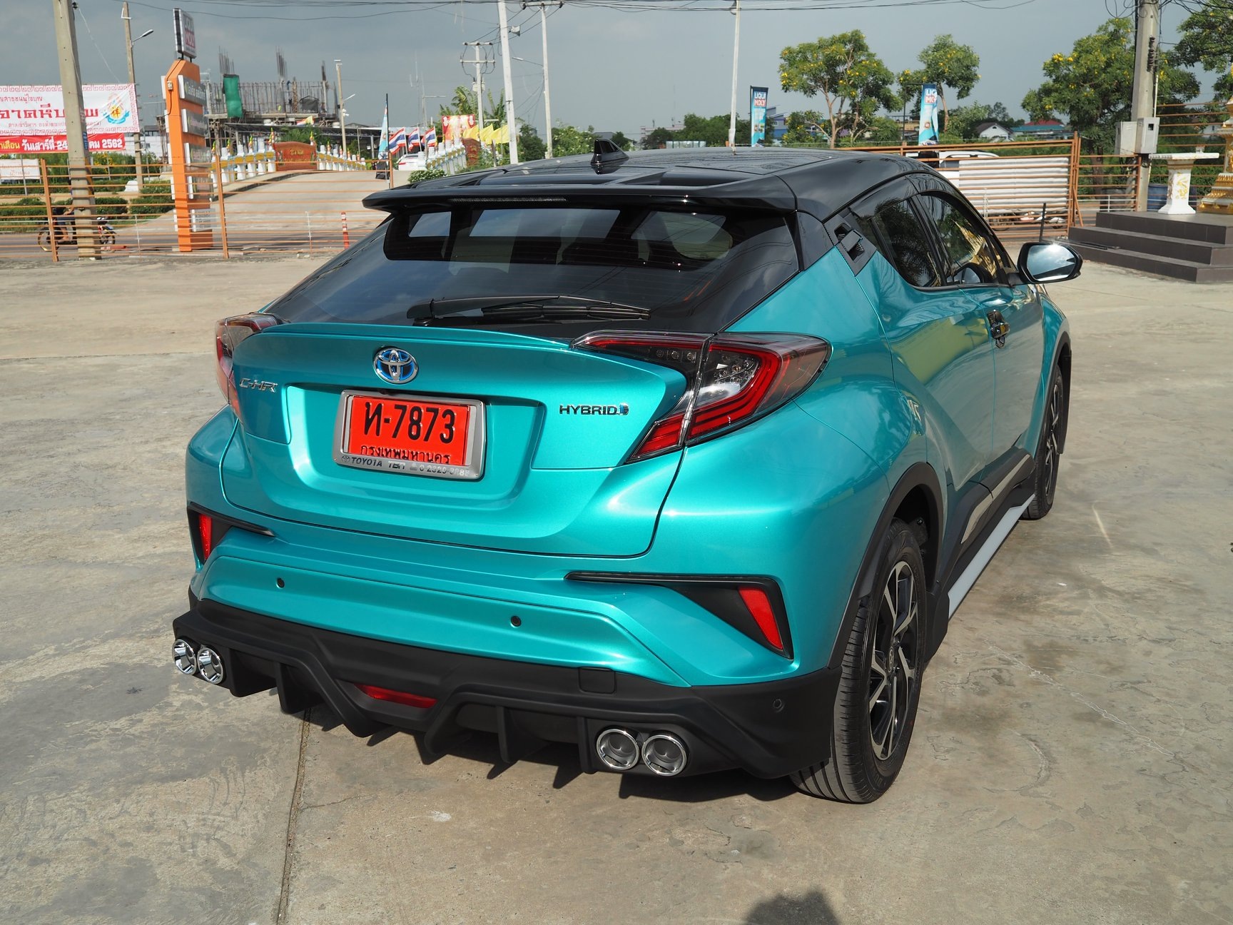 ชุดแต่งสเกิร์ตรอบคัน สปอยเลอร์รถ Toyota CHR 2018 ทรง TiThum พลาสติก — ภาพสินค้าและรายละเอียดชุดแต่ง