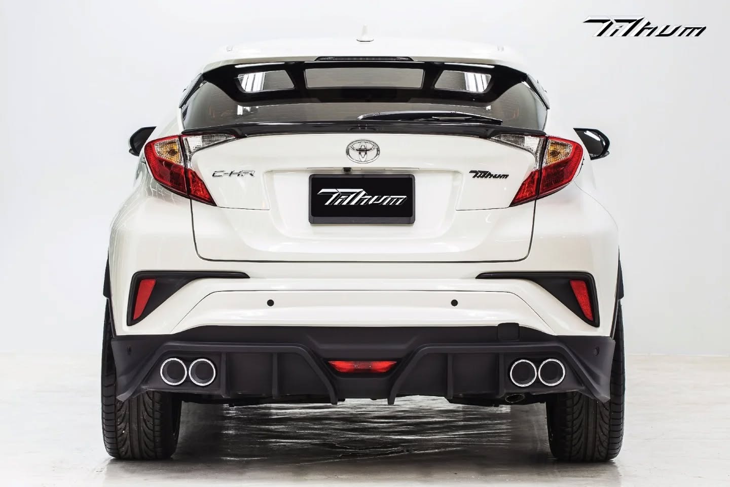 ชุดแต่งสเกิร์ตรอบคัน สปอยเลอร์รถ Toyota CHR 2018 ทรง TiThum พลาสติก — ภาพสินค้าและรายละเอียดชุดแต่ง