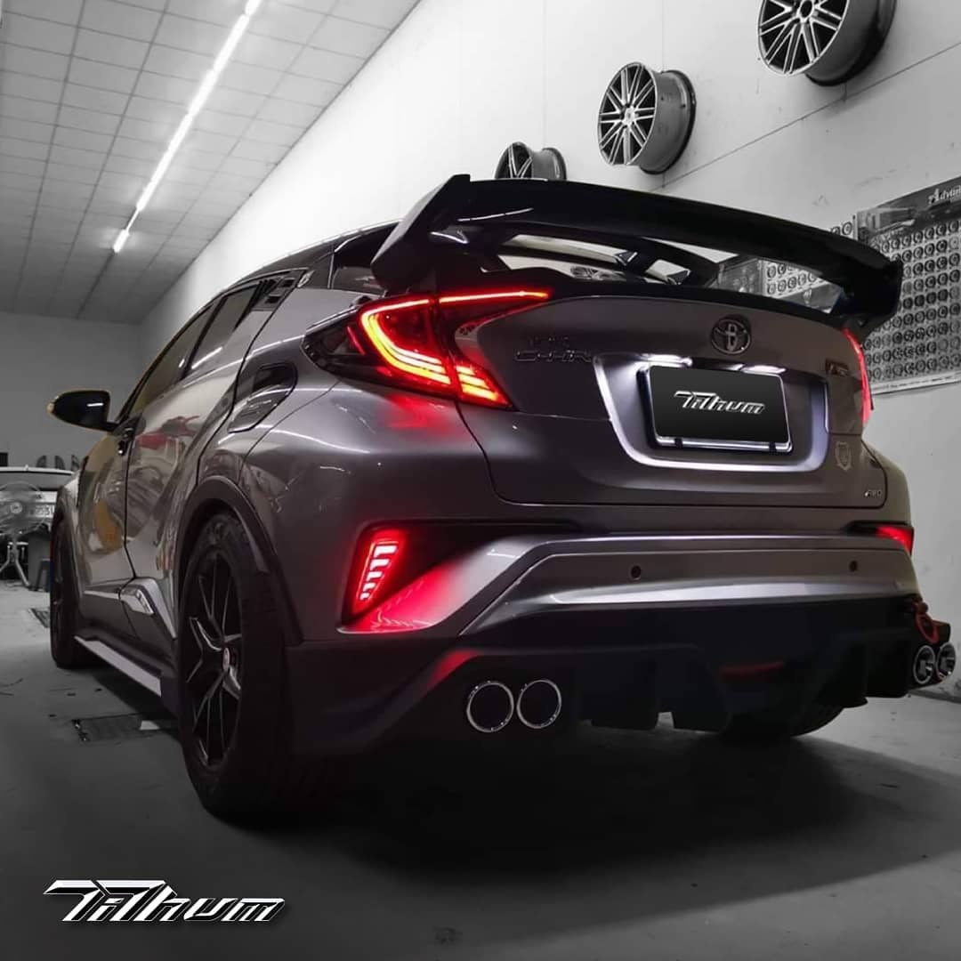 ชุดแต่งสเกิร์ตรอบคัน สปอยเลอร์รถ Toyota CHR 2018 ทรง TiThum พลาสติก — ภาพสินค้าและรายละเอียดชุดแต่ง