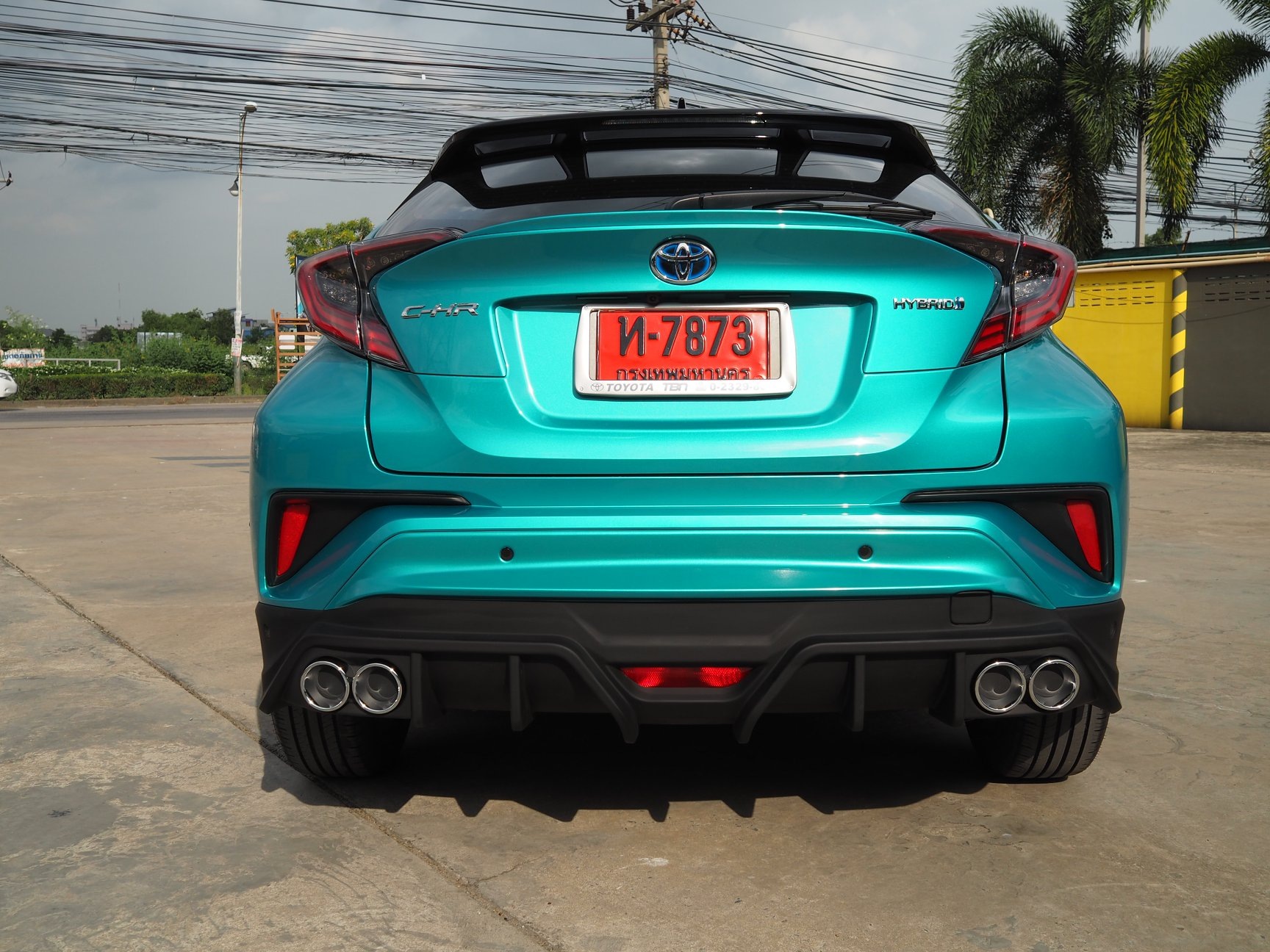 ชุดแต่งสเกิร์ตรอบคัน สปอยเลอร์รถ Toyota CHR 2018 ทรง TiThum พลาสติก — ภาพสินค้าและรายละเอียดชุดแต่ง