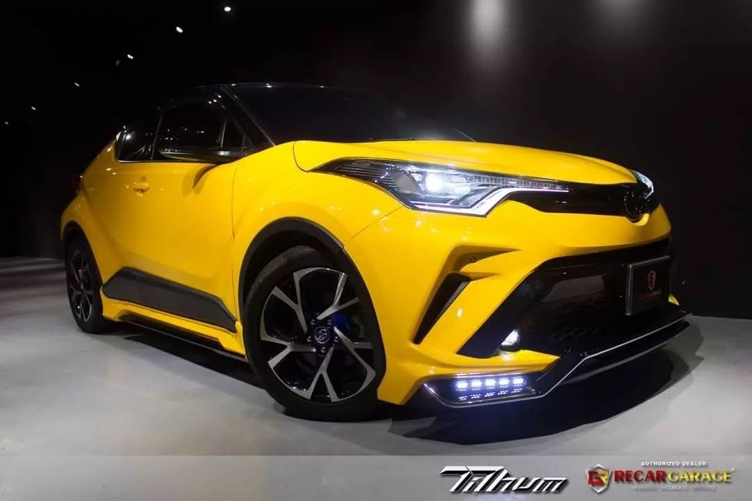 ชุดแต่งสเกิร์ตรอบคัน สปอยเลอร์รถ Toyota CHR 2018 ทรง TiThum พลาสติก — ภาพสินค้าและรายละเอียดชุดแต่ง
