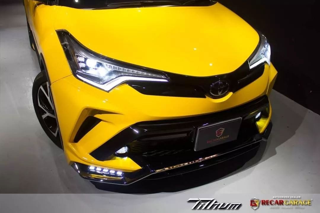 ชุดแต่งสเกิร์ตรอบคัน สปอยเลอร์รถ Toyota CHR 2018 ทรง TiThum พลาสติก — ภาพสินค้าและรายละเอียดชุดแต่ง