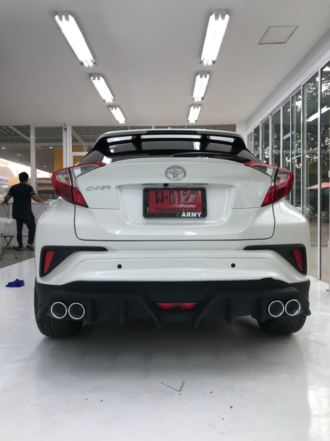 ชุดแต่งสเกิร์ตรอบคัน สปอยเลอร์รถ Toyota CHR 2018 ทรง TiThum พลาสติก — ภาพสินค้าและรายละเอียดชุดแต่ง