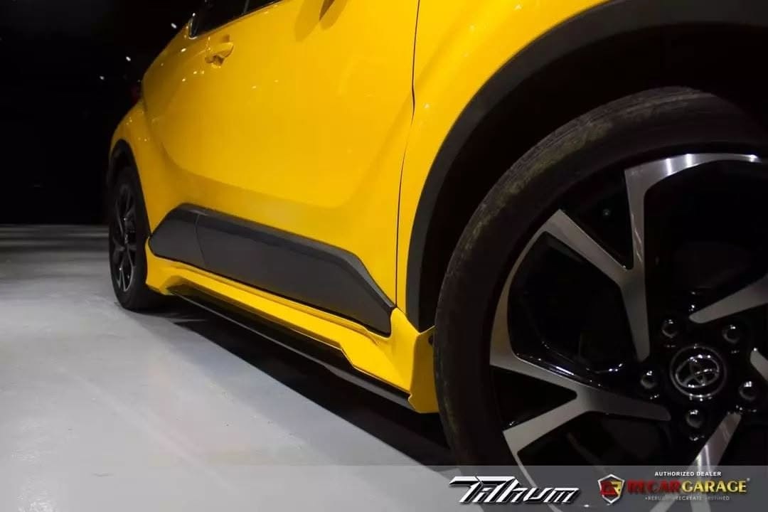 ชุดแต่งสเกิร์ตรอบคัน สปอยเลอร์รถ Toyota CHR 2018 ทรง TiThum พลาสติก — ภาพสินค้าและรายละเอียดชุดแต่ง