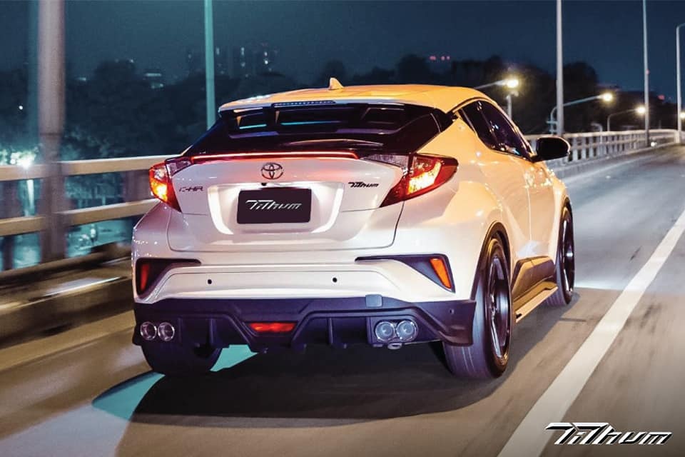 ชุดแต่งสเกิร์ตรอบคัน สปอยเลอร์รถ Toyota CHR 2018 ทรง TiThum พลาสติก — ภาพสินค้าและรายละเอียดชุดแต่ง