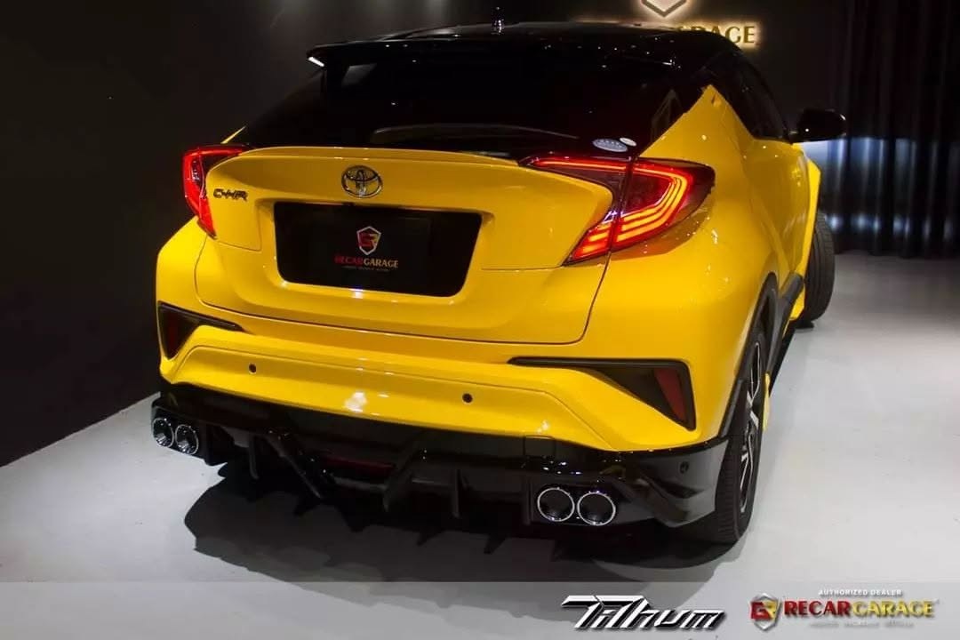 ชุดแต่งสเกิร์ตรอบคัน สปอยเลอร์รถ Toyota CHR 2018 ทรง TiThum พลาสติก — ภาพสินค้าและรายละเอียดชุดแต่ง