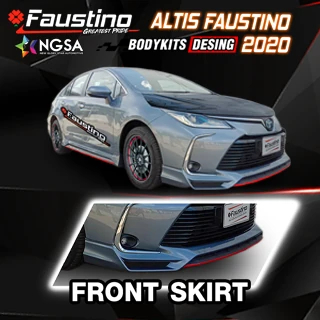 Altis 2020 สีเทาพร้อมภาพขยายสเกิร์ตหน้าขอบแดง