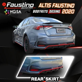 Altis 2020 พร้อมภาพขยายสเกิร์ตท้ายสีเข้มและเส้นขอบแดง