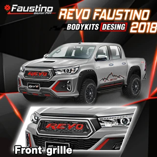Revo 2018 พร้อมภาพขยายกระจังหน้าอักษร REVO สีแดง