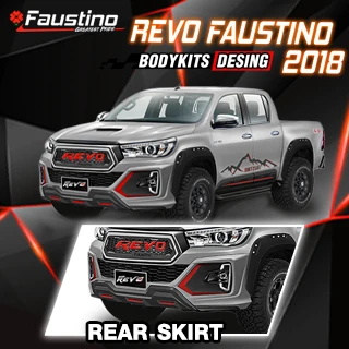 Revo 2018 มุมเฉียงหน้า พร้อมภาพขยายสเกิร์ตหน้าทรงเหลี่ยม