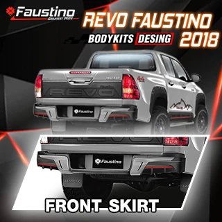Revo 2018 มุมเฉียงท้าย พร้อมภาพขยายสเกิร์ตท้ายใต้กระบะ