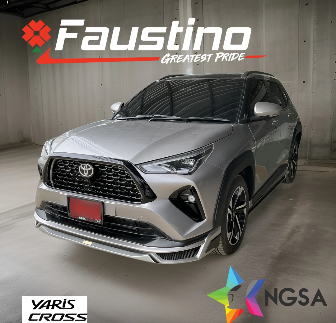 Toyota Yaris Cross 2023 มุมเฉียงหน้าอีกด้าน แสดงสเกิร์ตหน้า Faustino