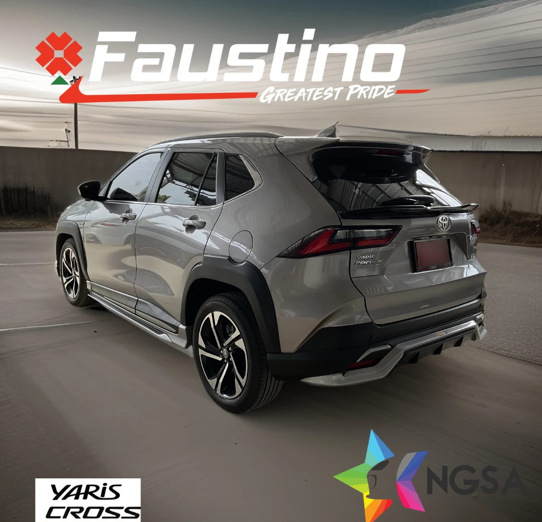 Toyota Yaris Cross 2023 มุมเฉียงท้าย แสดงสเกิร์ตหลังและข้าง Faustino