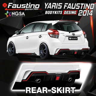 Yaris Faustino และภาพขยายสเกิร์ตท้ายสีเข้มพร้อมขอบตัดสี