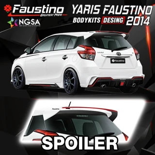 Yaris Faustino มุมเฉียงท้ายพร้อมภาพขยายสปอยเลอร์