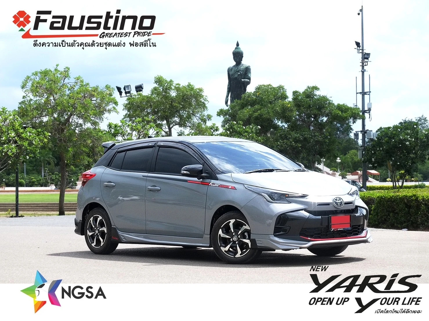 ชุดแต่ง Toyota Yaris Faustino Sport 2023