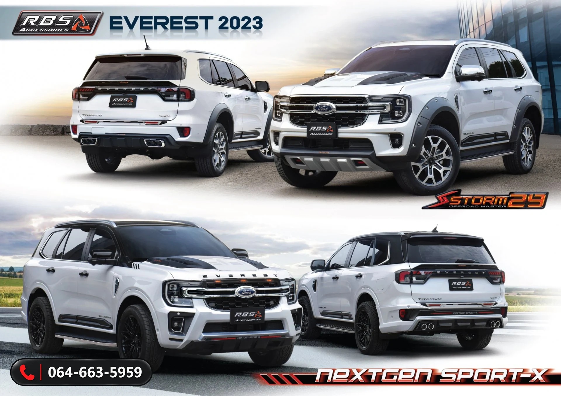 ชุดแต่ง Ford Everest 2023 Next Gen SPORT-X RBS
