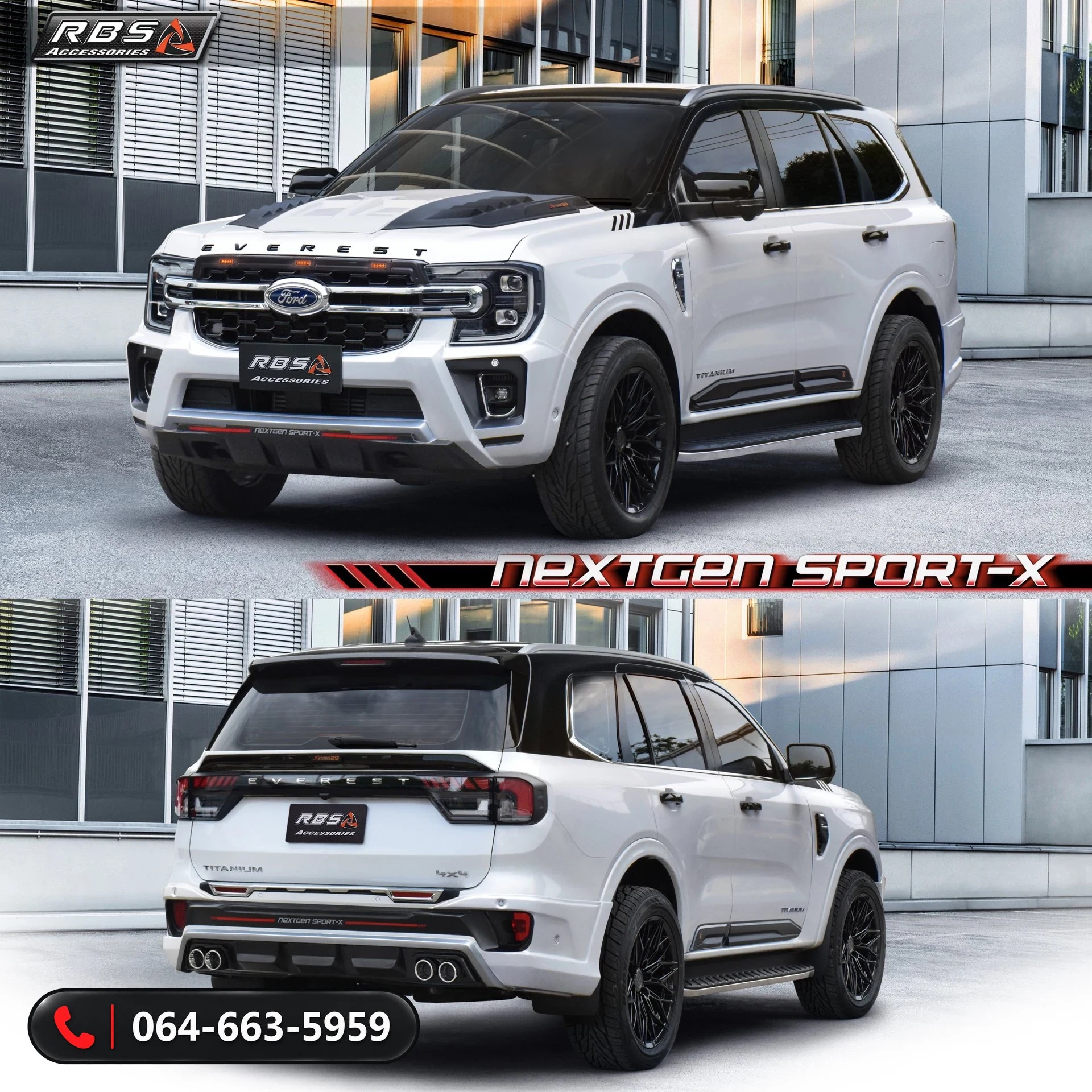 ชุดแต่ง Ford Everest 2023 Next Gen SPORT-X RBS