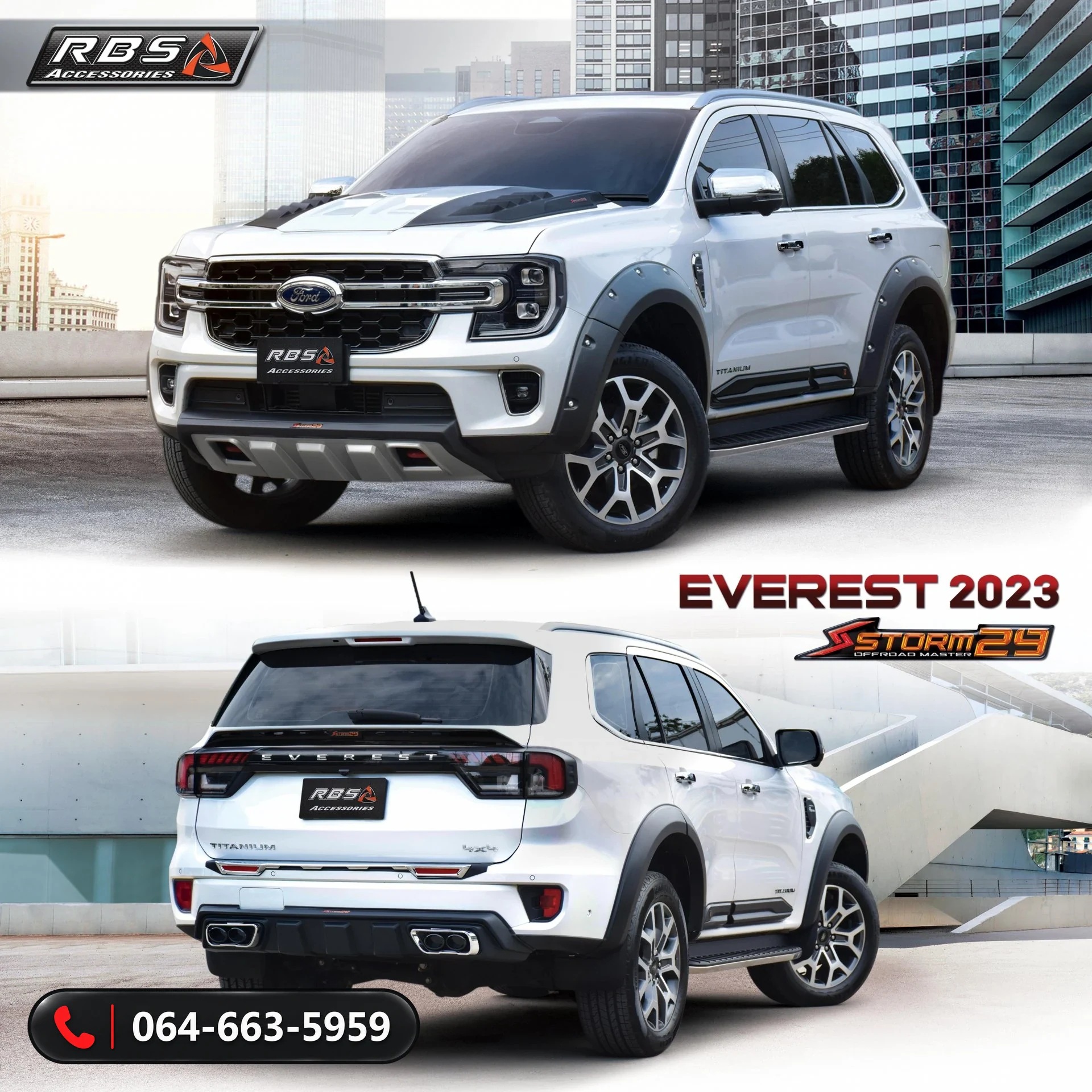 ชุดแต่ง Ford Everest 2023 Next Gen SPORT-X RBS