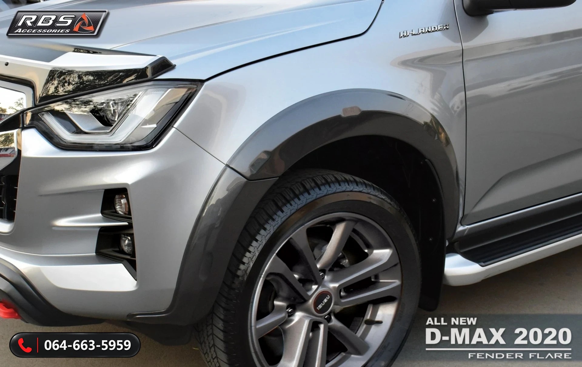 อุปกรณ์แต่ง Isuzu D-MAX 2020 Hi-Lander V-Cross RBS