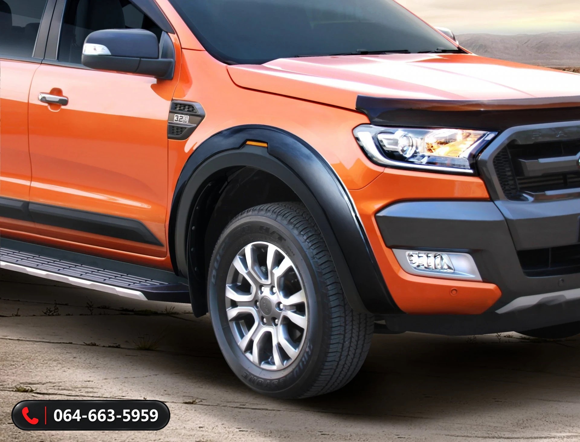 คิ้วล้อ Ford Ranger 2015 RBS
