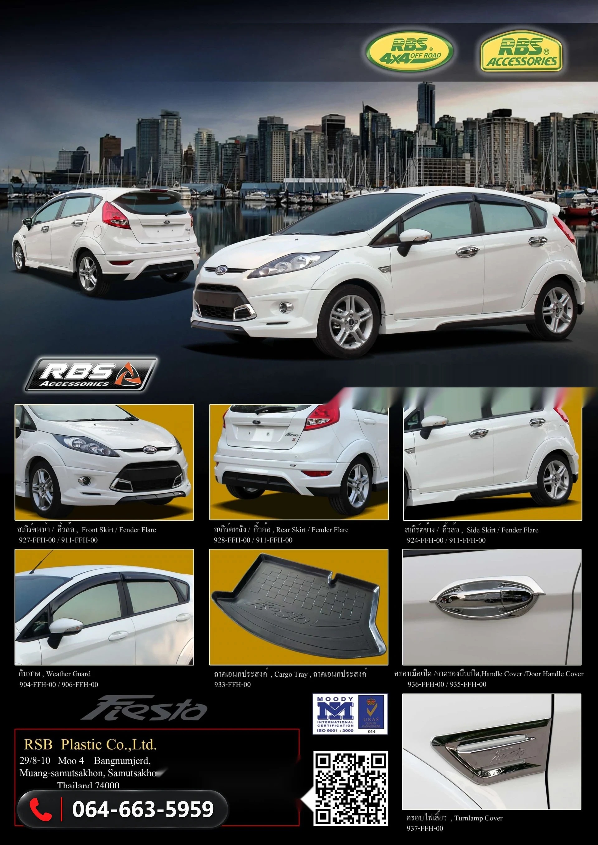 ชุดแต่ง Ford Fiesta 2010 RBS รุ่น 4 ประตู