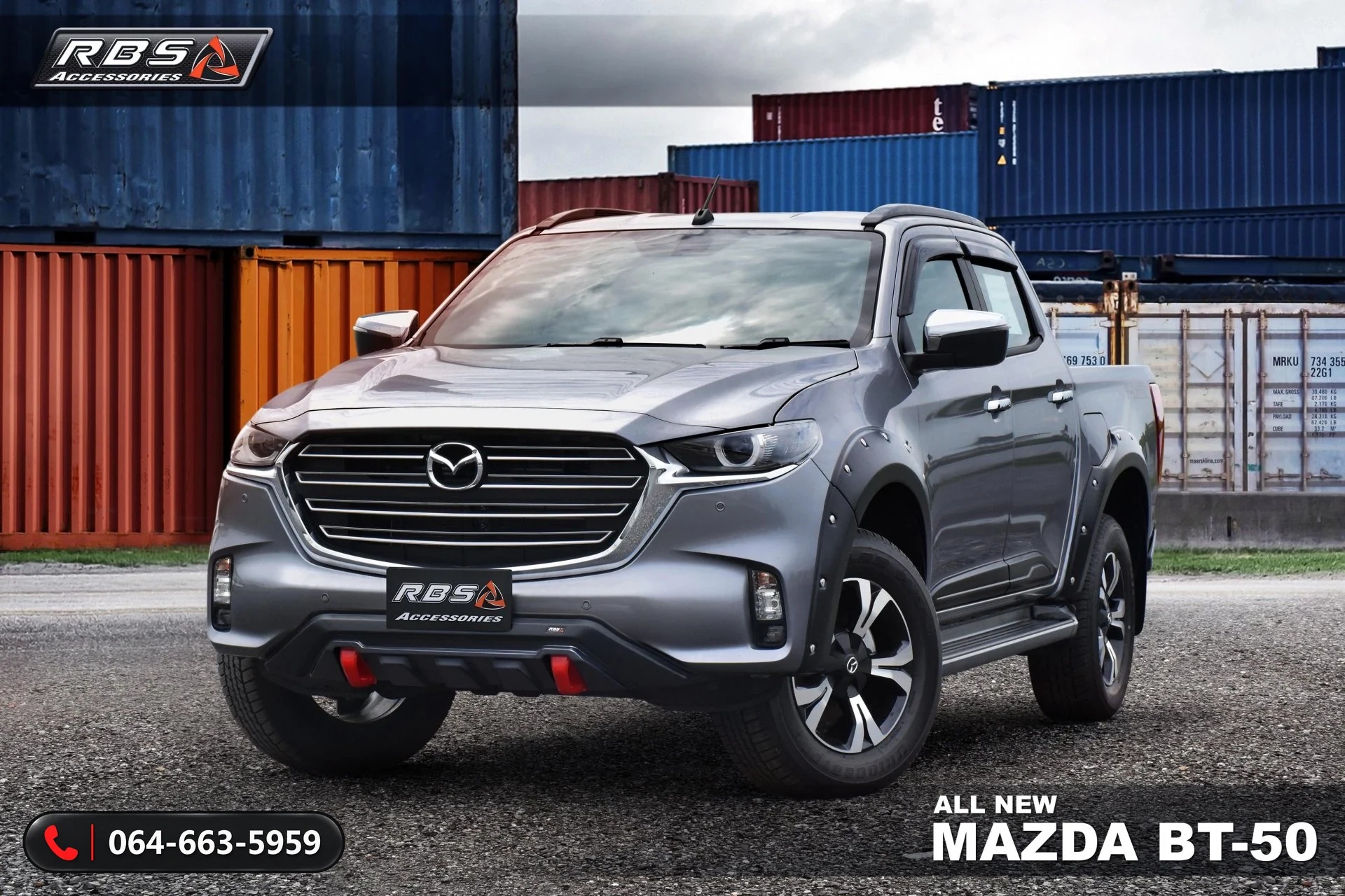 ชุดแต่ง Mazda BT-50 2021 Hi-Racer RBS รุ่นยกสูง