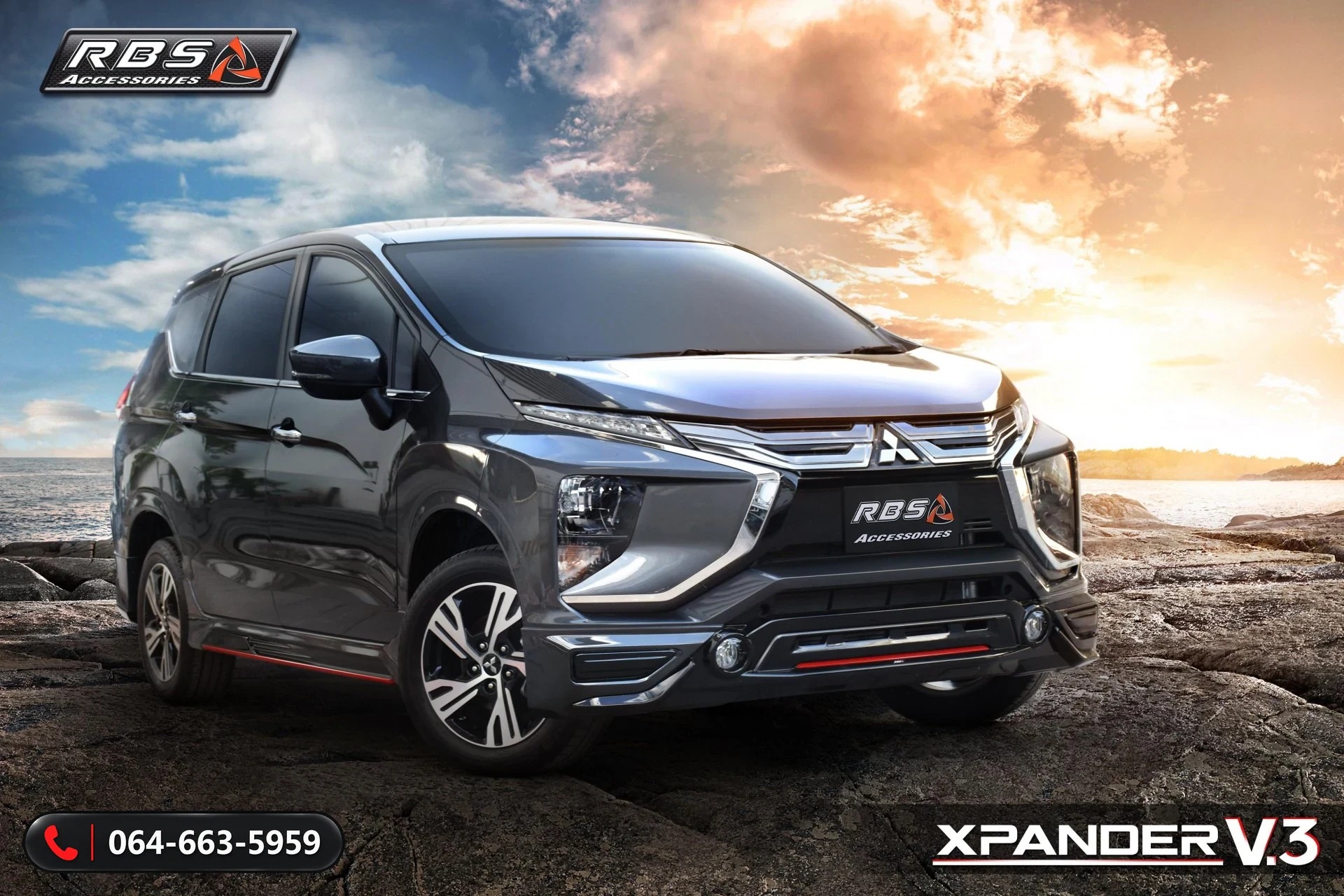 ชุดแต่งรอบคัน Mitsubishi Xpander 2021 V.3 RBS