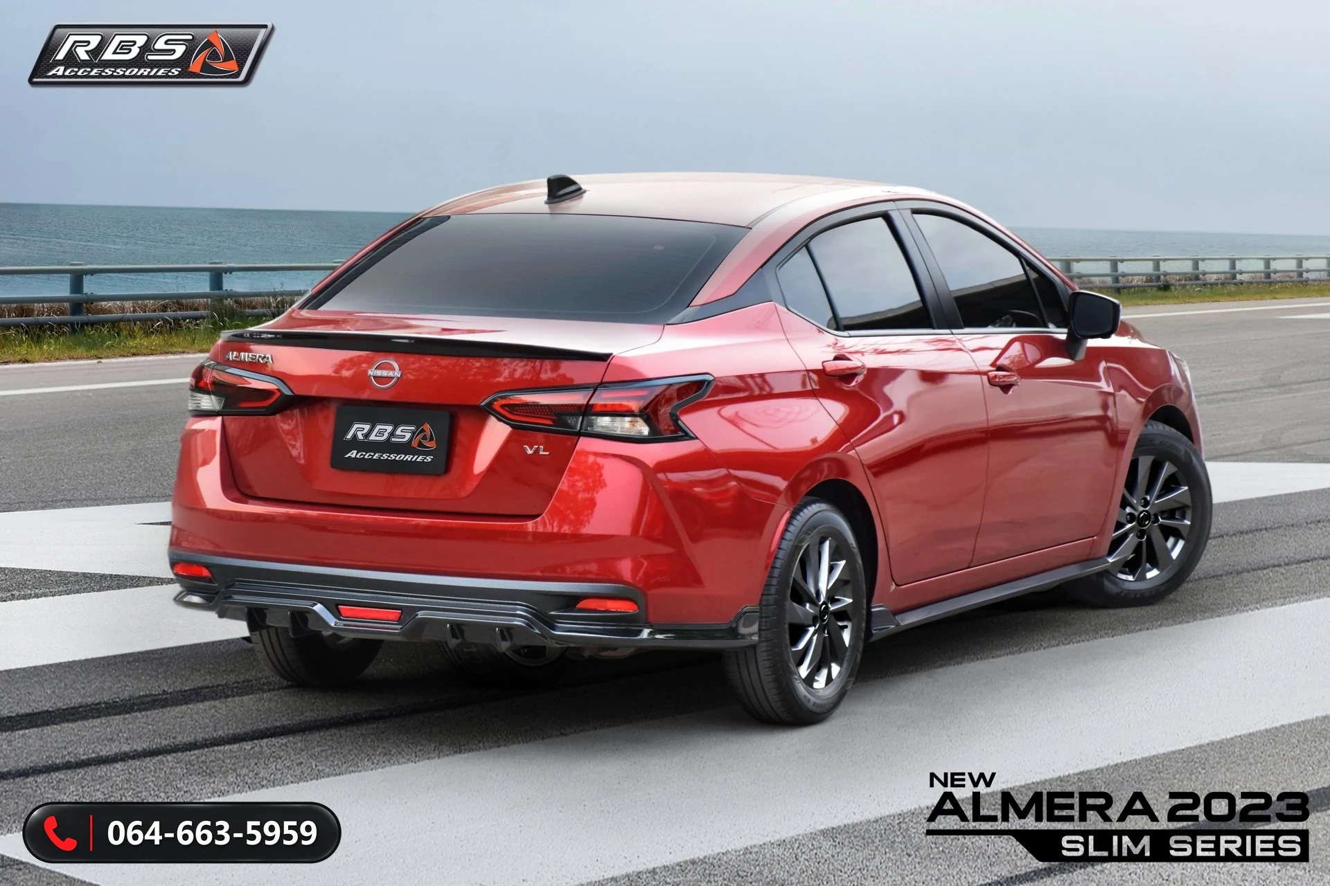 ชุดแต่งรอบคัน Nissan Almera 2023 Slim Series RBS