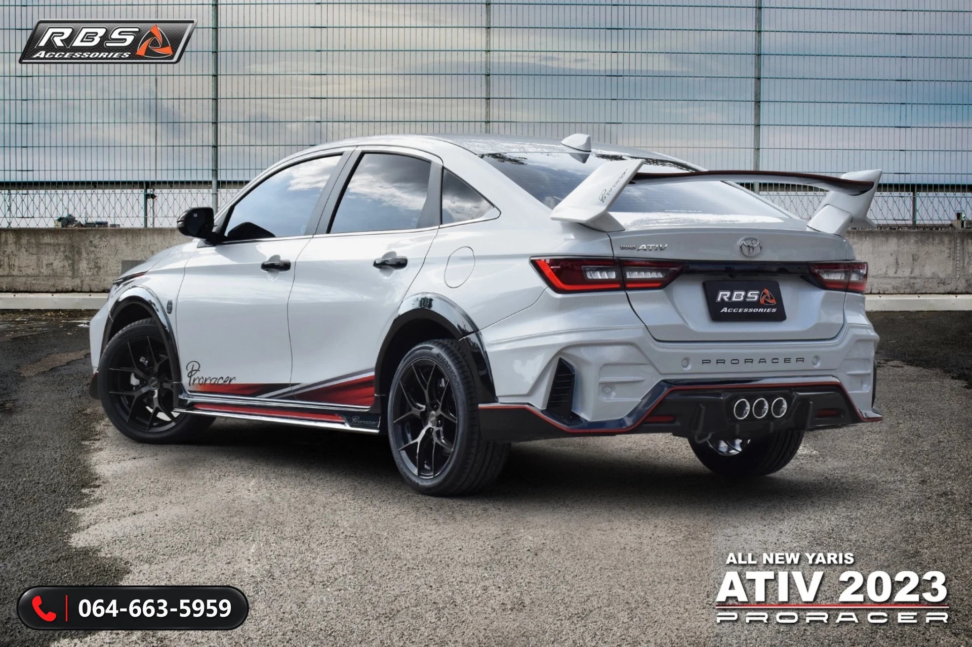 ชุดแต่งรอบคัน Toyota Yaris ATIV 2023 Pro-Racer RBS