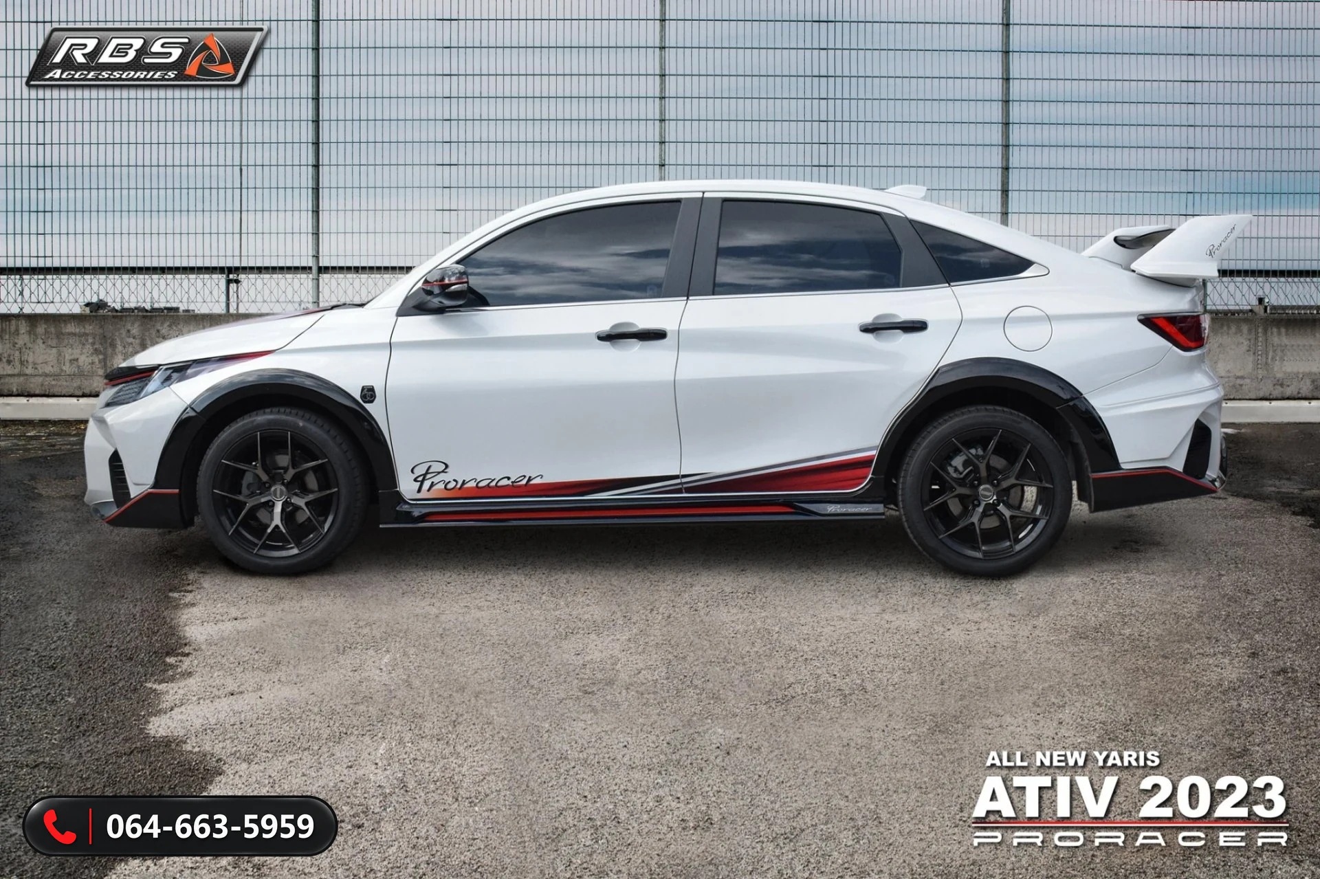 ชุดแต่งรอบคัน Toyota Yaris ATIV 2023 Pro-Racer RBS