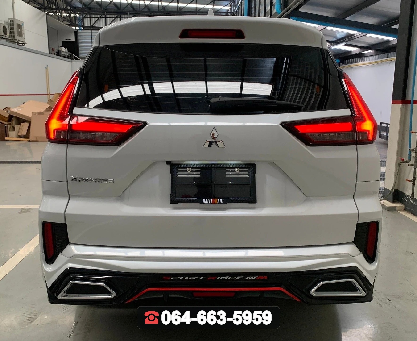 ชุดแต่งสเกิร์ต MITSUBISHI Xpander GT 2022 V.2 ท่อใบไม้ RiderM