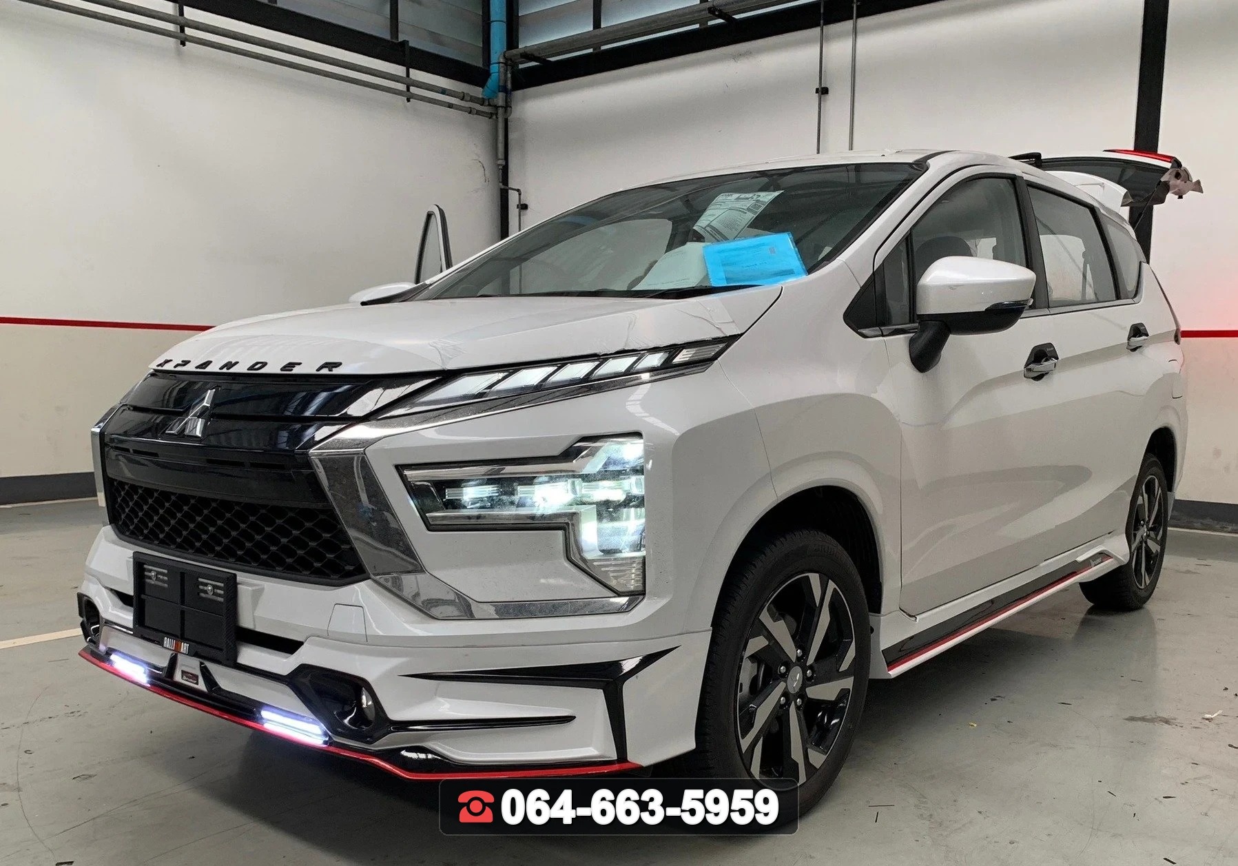 ชุดแต่งสเกิร์ต MITSUBISHI Xpander GT 2022 V.2 ท่อใบไม้ RiderM