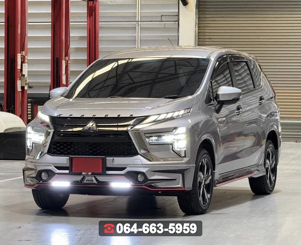 ชุดแต่งสเกิร์ต MITSUBISHI Xpander GT 2022 V.2 ท่อเหลี่ยม RiderM