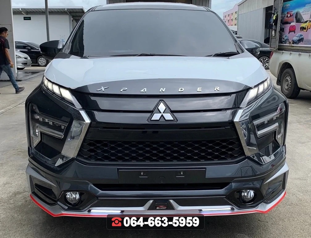 ชุดแต่งสเกิร์ต MITSUBISHI Xpander GT 2022 V.2 ท่อเหลี่ยม RiderM