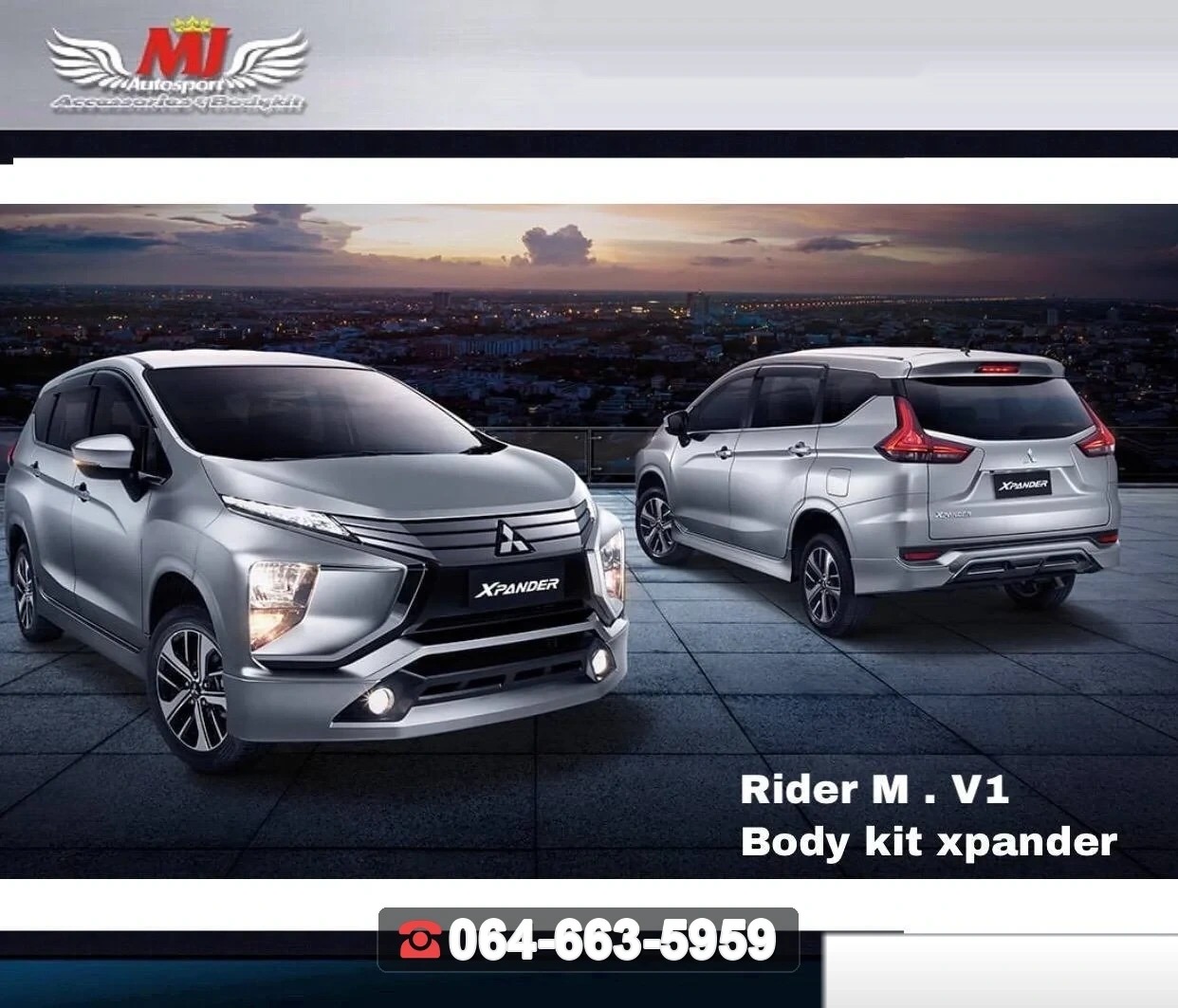 ชุดแต่งสเกิร์ต Xpander GT 2021 V.1 RiderM