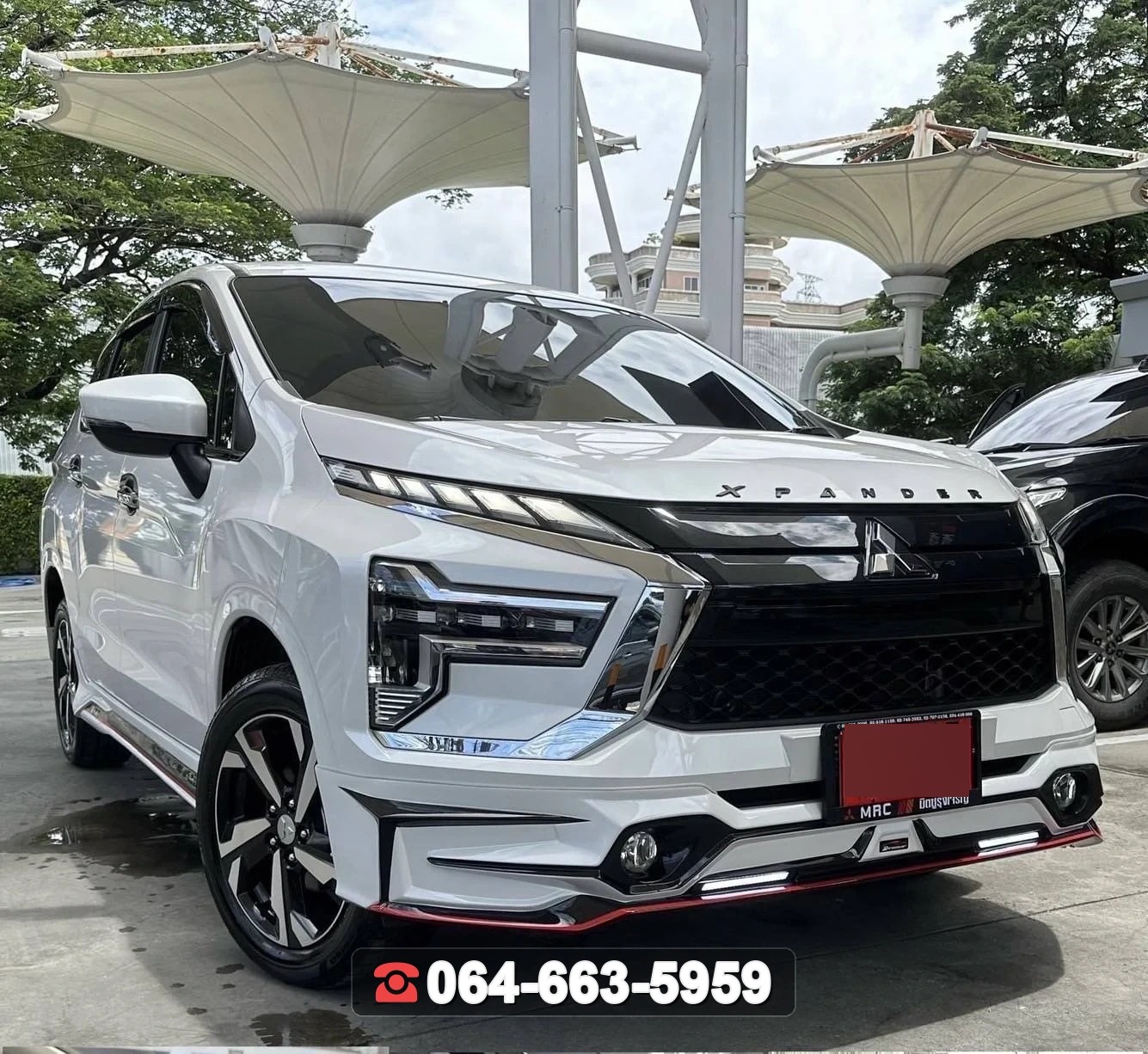 ชุดแต่งสเกิร์ต MITSUBISHI Xpander GT 2022 V.2 ท่อใบไม้ RiderM
