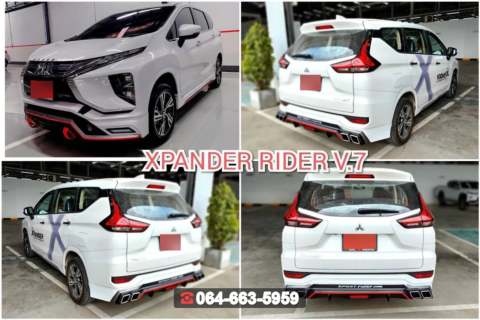 ชุดแต่งสเกิร์ต MITSUBISHI Xpander GT 2021 V.7 RiderM