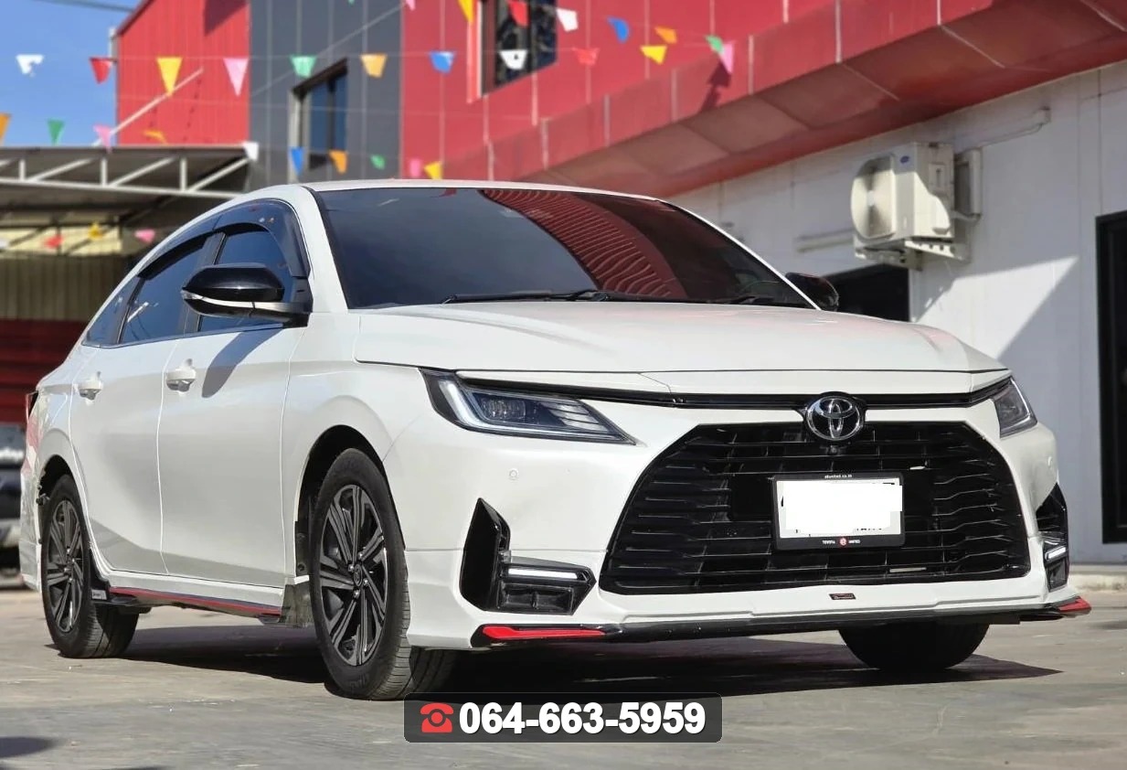 ชุดแต่งสเกิร์ต TOYOTA Yaris Ativ 2023 V.1 ท่อกลม RiderM