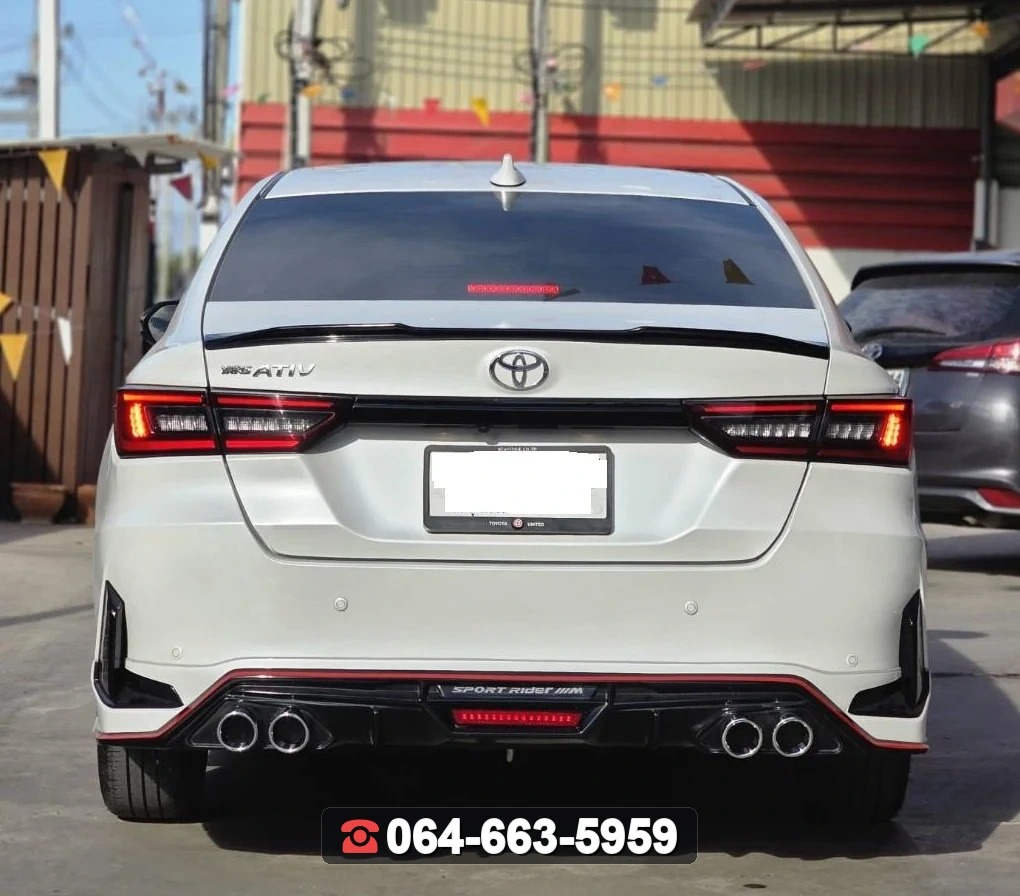 ชุดแต่งสเกิร์ต TOYOTA Yaris Ativ 2023 V.1 ท่อกลม RiderM