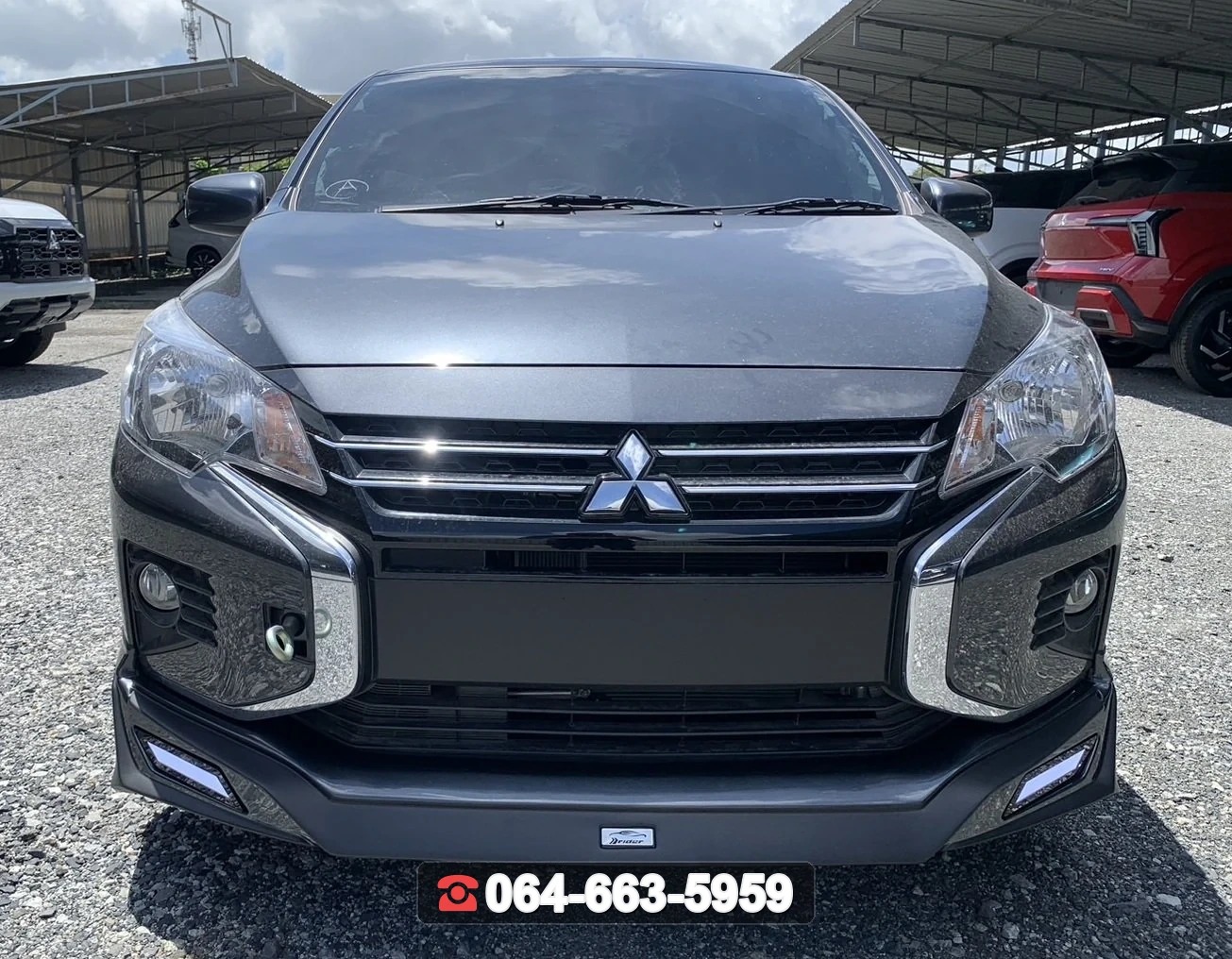 ชุดแต่งสเกิร์ต MITSUBISHI Attrage 2020 V.2 ท่อโครเมียม RiderM