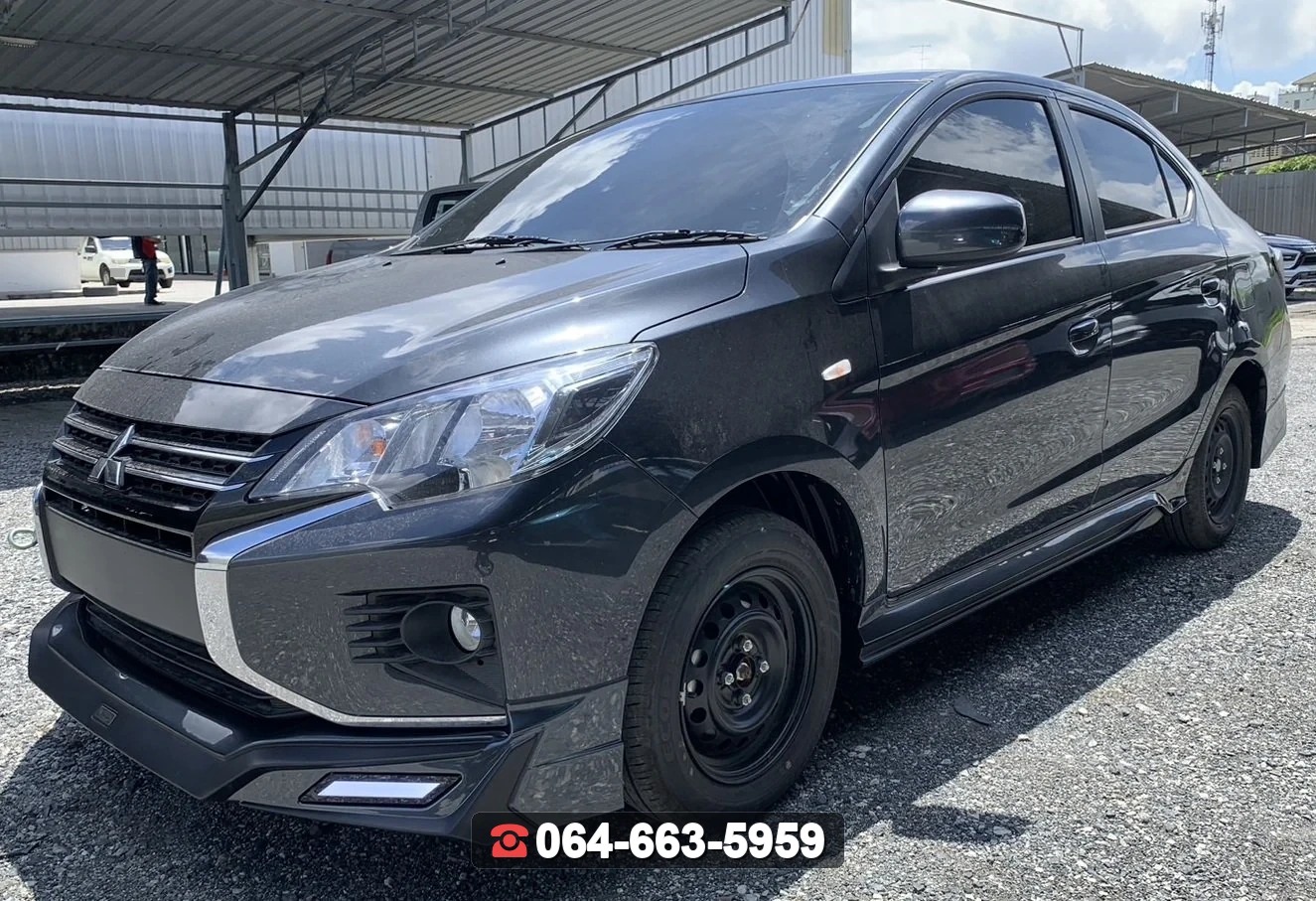 ชุดแต่งสเกิร์ต MITSUBISHI Attrage 2020 V.2 ท่อโครเมียม RiderM